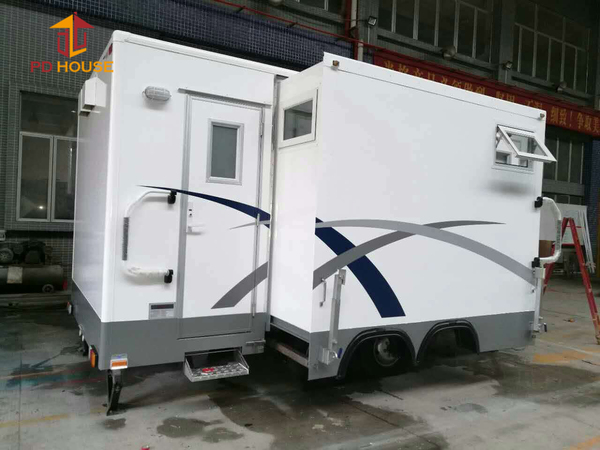 Mongolia trailer toilet shower